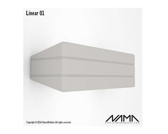 NAMA Linear 01 Up-down gips led wandlamp 230V-E-14