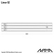 NAMA Linear 02 Up-down gips led wandlamp 230V 2xE-14