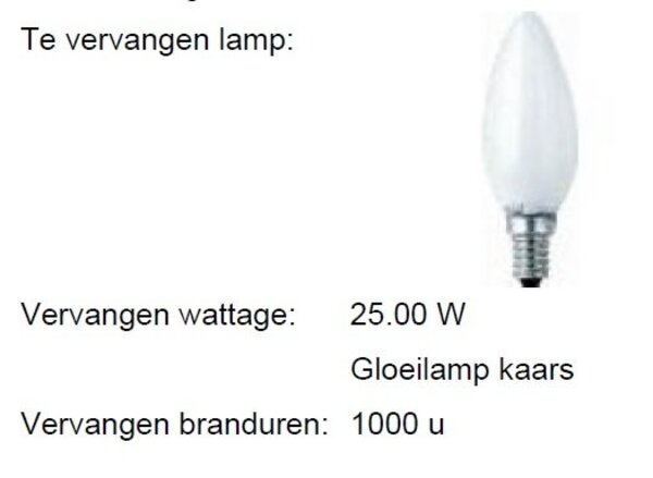 Megaman LED MM09869 kaarslamp 3,8W (25W) 2800 E-14 dimbaar
