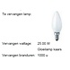 Megaman LED MM09869 kaarslamp 3,8W (25W) 2800 E-14 dimbaar