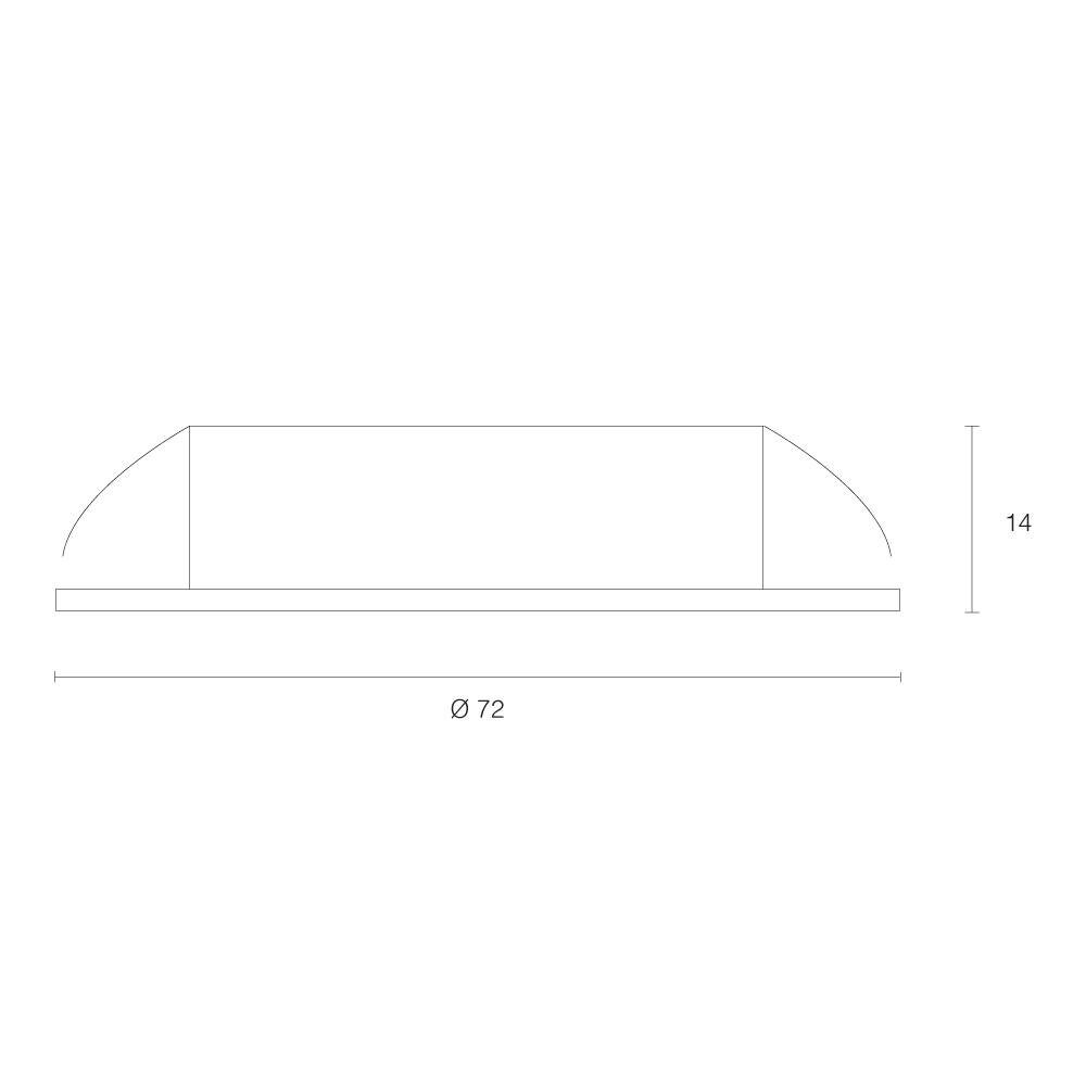 Alupro Led Meubelinbouwspot 3Watt-350mA in 3000K