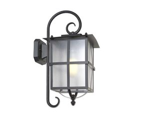 Leds-C4 Rustica outdoor wandlamp rustiek bruin/zwart E-27