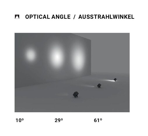 Leds-C4 Cube Led spotlight 15Watt-3000K antraciet