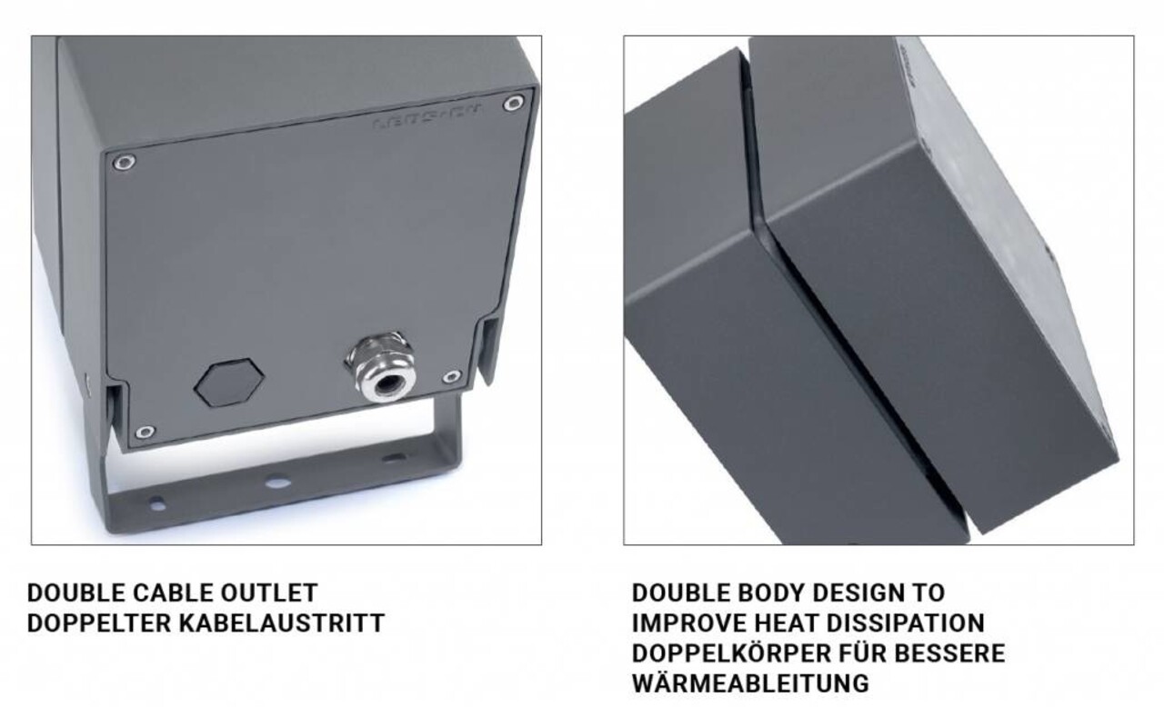 Leds-C4 Cube Led spotlight 15Watt-3000K antraciet