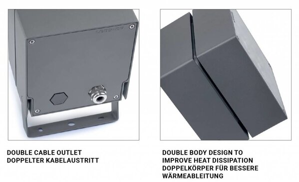 Leds-C4 Cube Led spotlight 15Watt-3000K antraciet