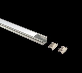 Alupro Curve 15mm Inbouw ledprofiel 200cm, excl cover