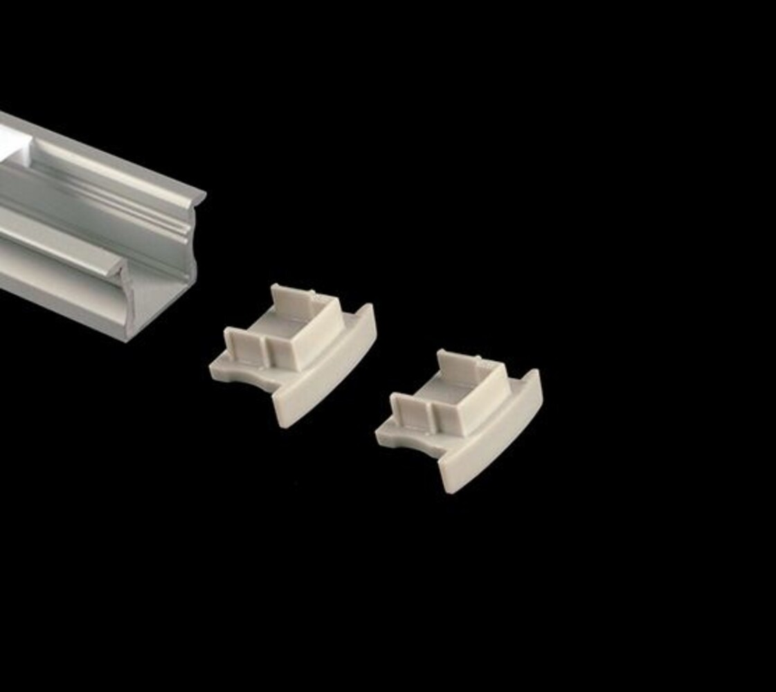 Alupro Eindkappen (2) voor Curve 15mm