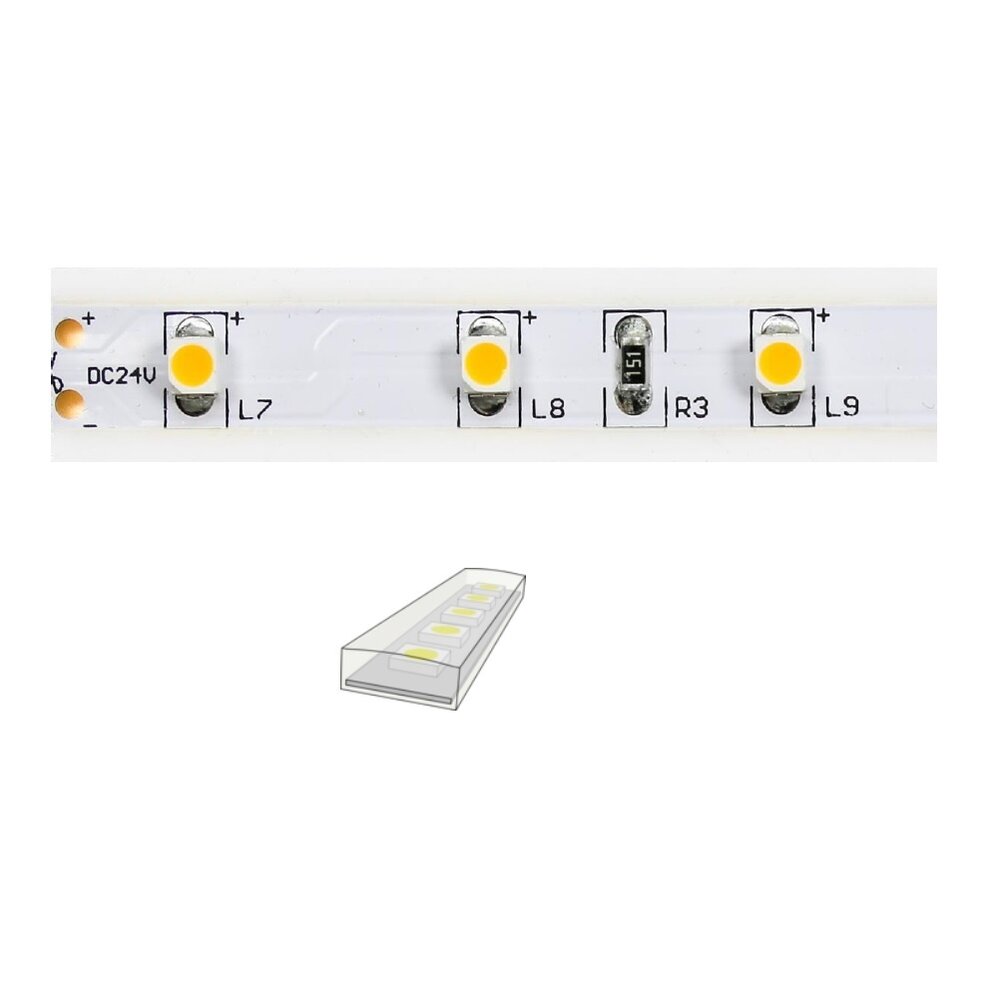 Drees QX-nature IP67 ledstrip 24V-4,8Watt 60led/mtr 500cm