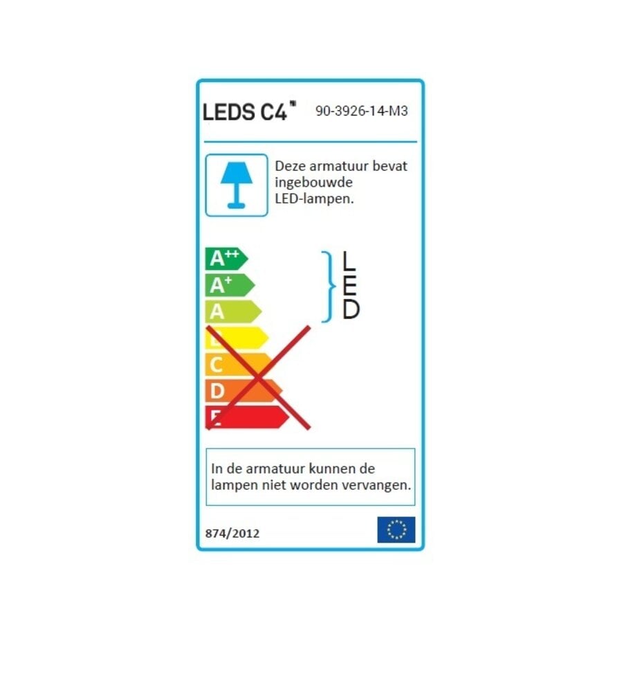 Leds-C4 Vol led downlighter 8,4Watt Ø134mm wit/opaal
