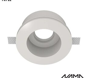 NAMA Fos12 trimless gips inbouwspot verdiept rond  GU10