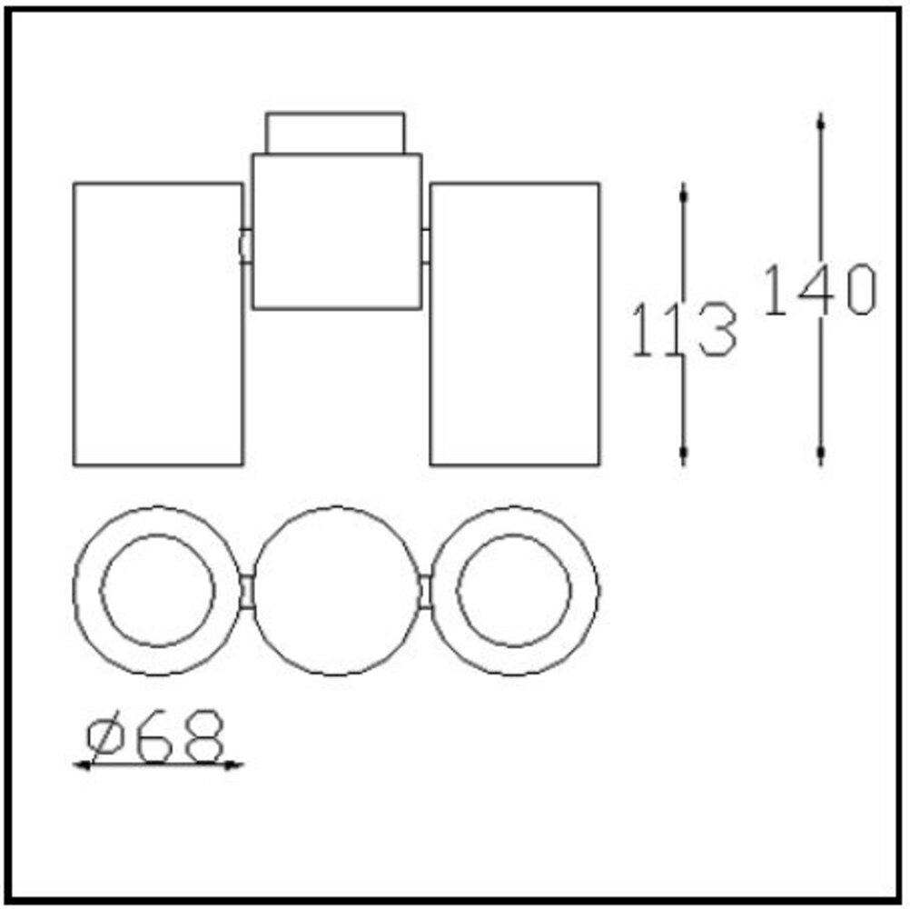 Leds-C4 Pipe richtbare opbouwspot LED 2 x GU10 wit/zwart