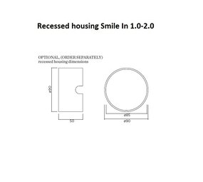 Wever-Ducre Recessed housing voor Smile 1.0-2.0