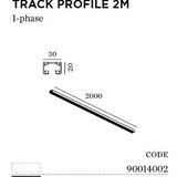 Wever-Ducre Track 1-fase opbouw 200cm Wever-Ducre Track 1-fase opbouw 200cm