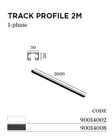 Wever-Ducre Track 1-fase opbouw 200cm in wit of zwart