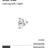 Wever-Ducre Track 1-fase End Cap (eindstuk)