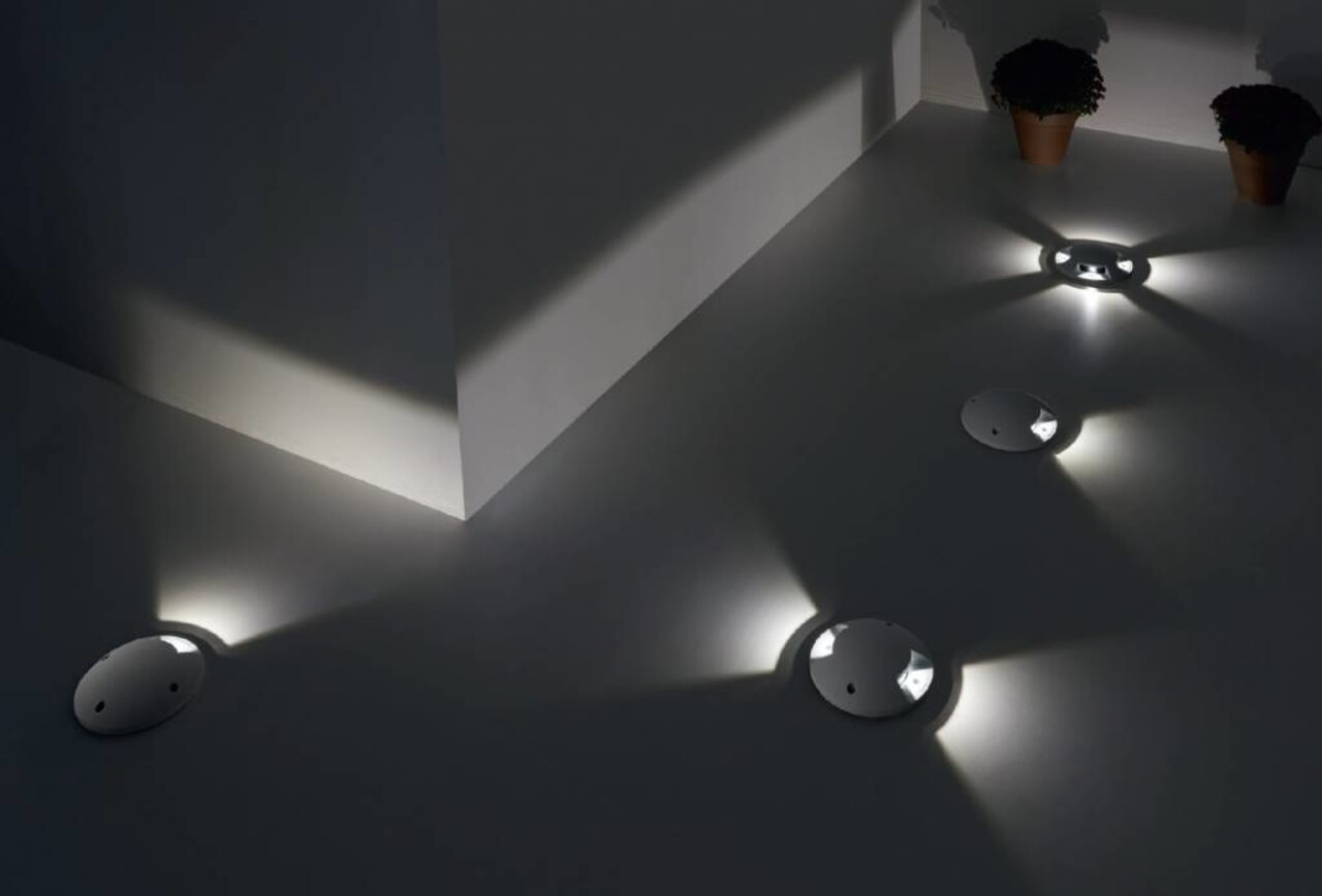 Leds-C4 Xena Surface LED 1-weg 1,5W bollard alu grijs 230Volt