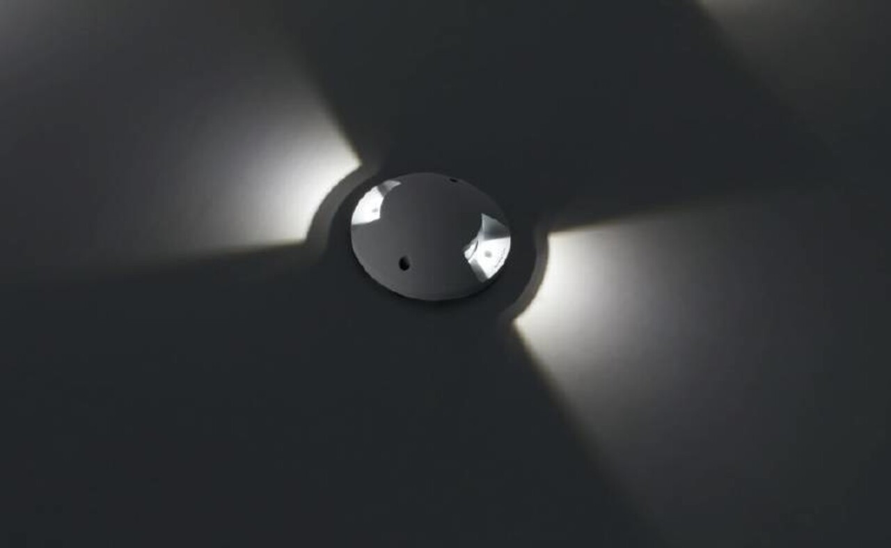 Leds-C4 Xena Surface LED 2-weg 1,5W bollard alu grijs 230Volt