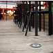Leds-C4 Xena Surface LED 4-weg 1,5W bollard alu grijs 230Volt