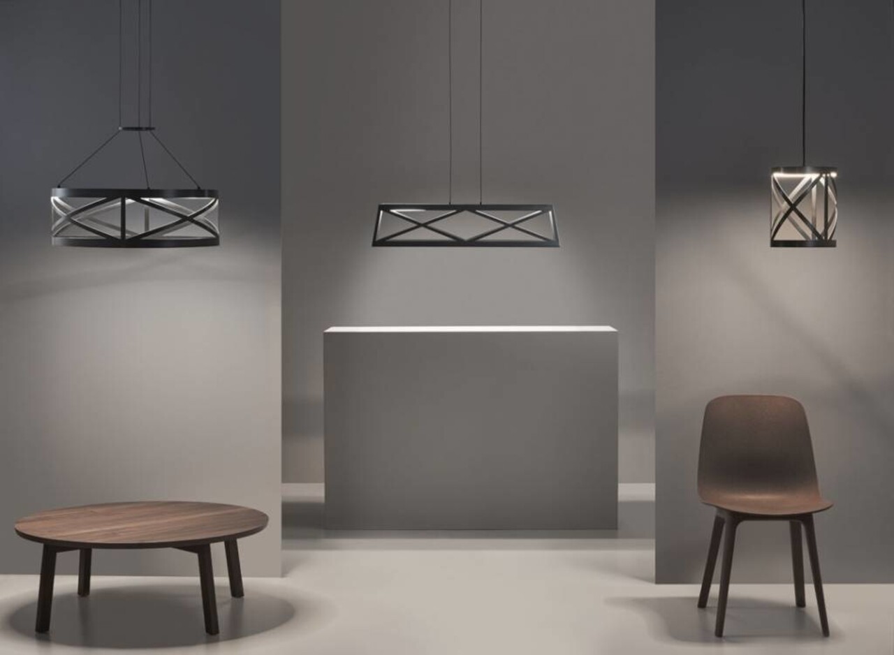 Leds-C4 Train Led hanglamp Ø580mm 29,8W-2700K zwart dimbaar