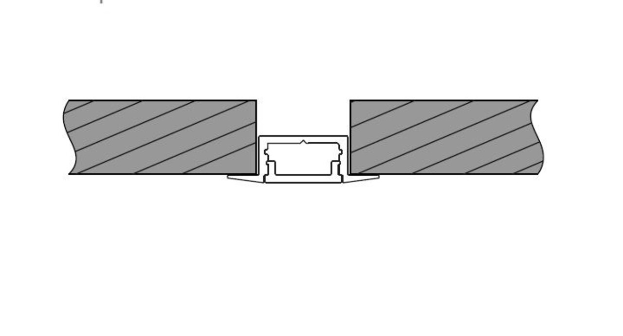 Drees Wing Mini Alu inbouw ledprofiel 2000 x 26 x 8mm