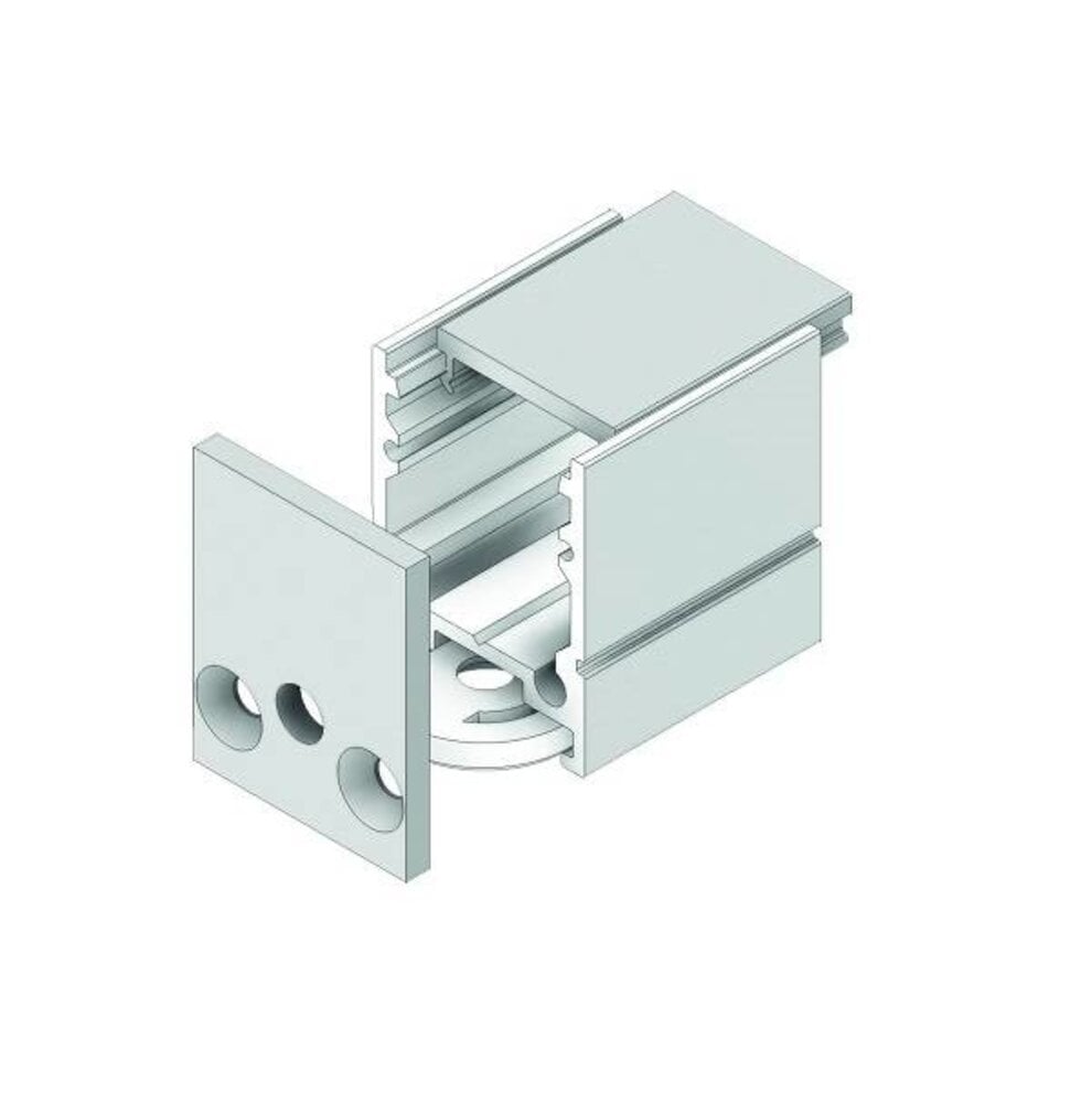 Drees Ultimate 1 opbouw ledprofiel 23 x 18mm, 200cm, excl cover