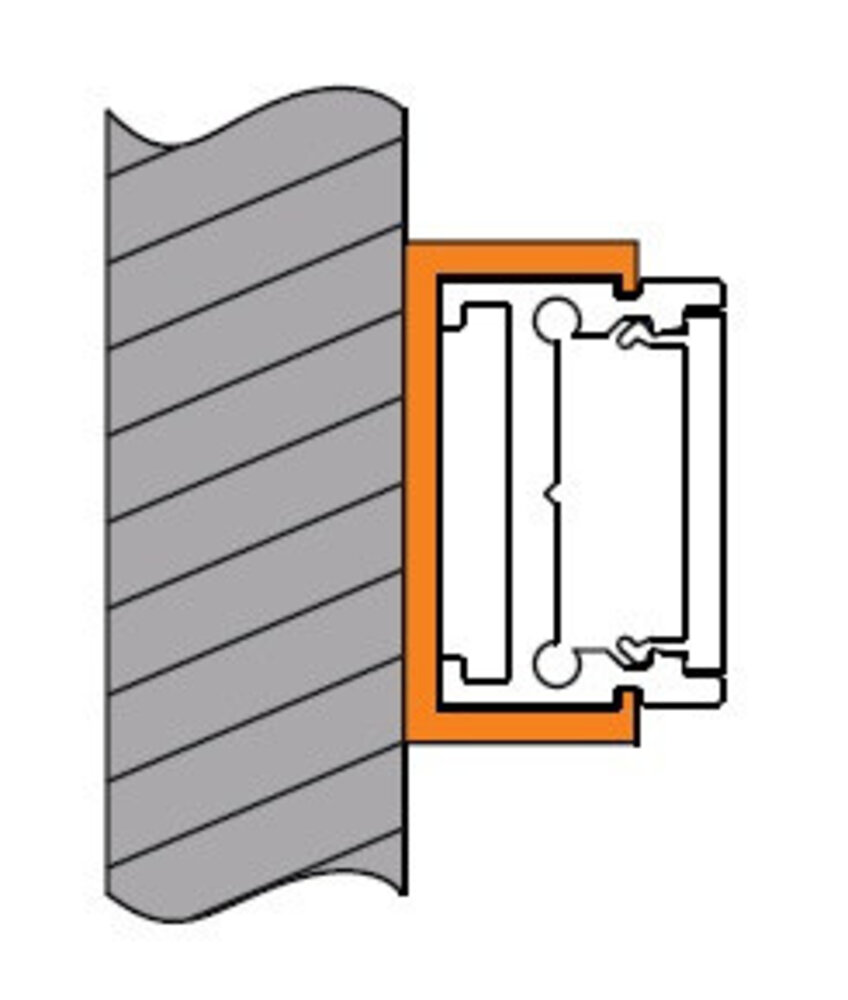 Drees Ultimate 1 montage beugel alu grijs