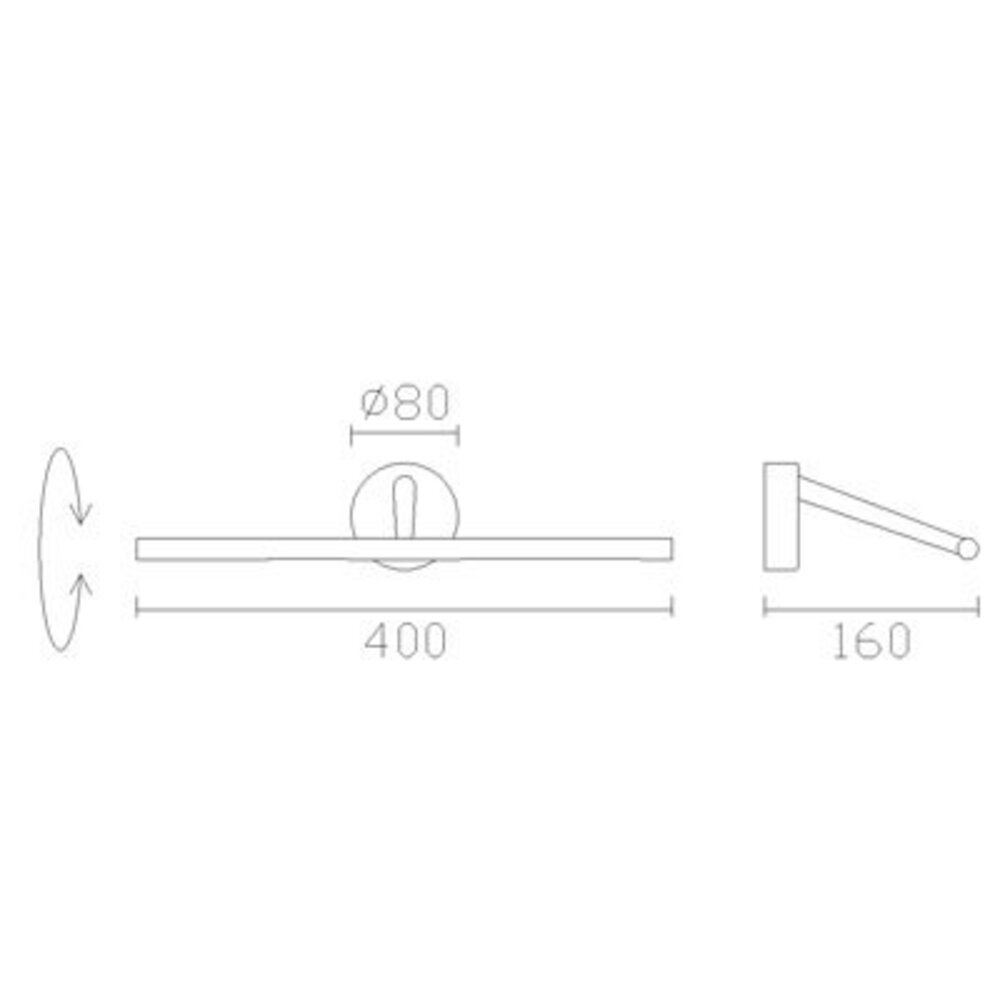 Leds-C4 Siena Led schilderij armatuur 3,6Watt-3000K l=400mm