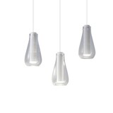 Grok Rigatto 3-voudige Led hanglamp wit 2700K mat-wit