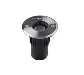 Leds-C4 Gea Power Led Pro grondspot 2Watt richtbaar RVS