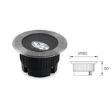 Leds-C4 Gea Power Led Uplight grondspot 18Watt richtbaar RVS