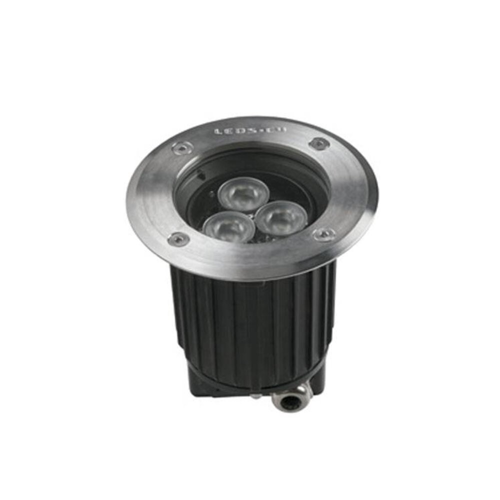 Leds-C4 Gea Power Led Pro grondspot 6Watt richtbaar RVS
