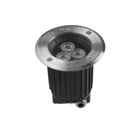 Leds-C4 Gea Power Led Pro grondspot 6Watt richtbaar RVS