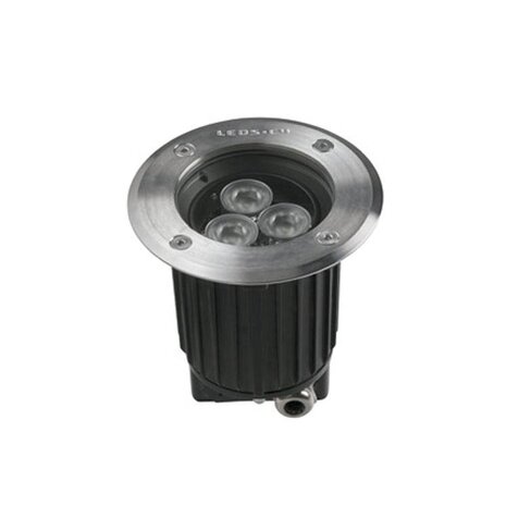 Leds-C4 Gea Power Led Pro grondspot 6Watt richtbaar RVS