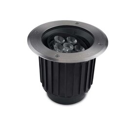 Leds-C4 Gea Power Led Pro grondspot 12,6Watt richtbaar RVS