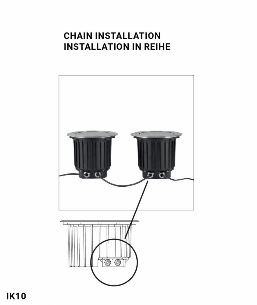 Leds-C4 Gea Power Led Pro grondspot  37,9Watt richtbaar RVS  3000-4000K
