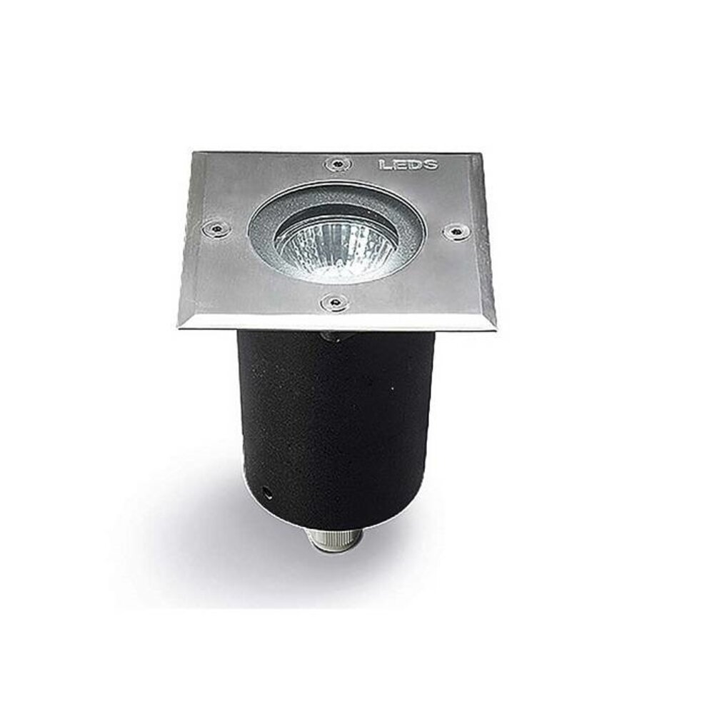 Leds-C4 Gea GU10 grondspot vast vierkant RVS 230Volt