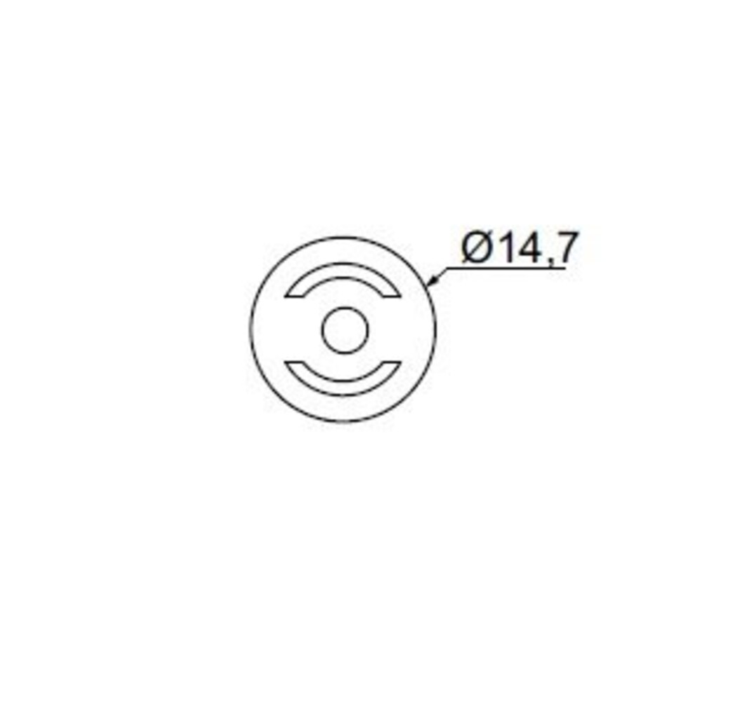 Drees Ultimate 1 verdekte montage clip alu grijs