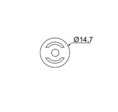 Drees Ultimate 1 verdekte montage clip alu grijs