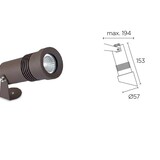 Leds-C4 Micro spotlight 3Watt met grondpin en div accessoires