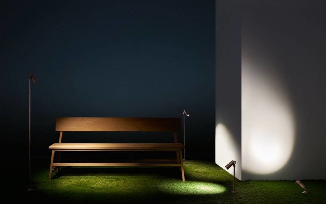 Leds-C4 Micro spotlight 3Watt met grondpin, roest bruin