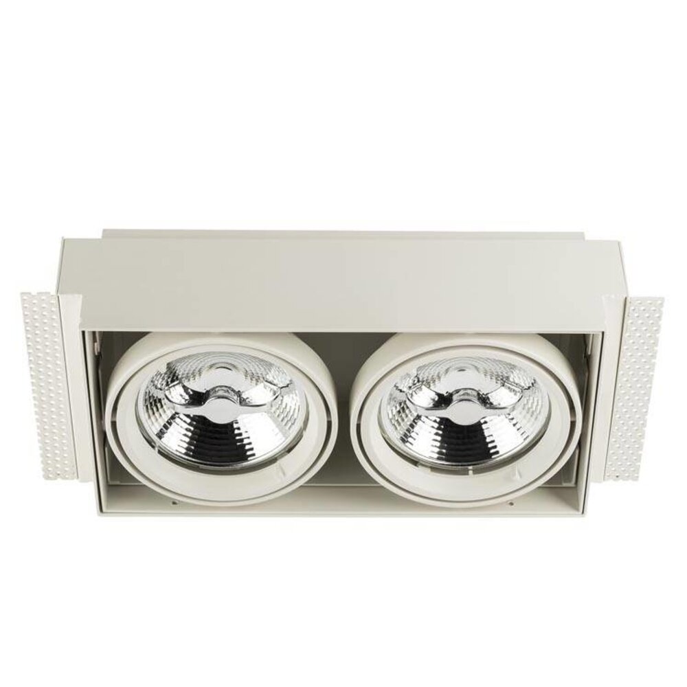 Leds-C4 Multidir Evo L Trimless inbouwspot 2 x AR111 in wit of zwart