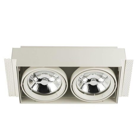 Leds-C4 Multidir Evo L Trimless inbouwspot 2 x AR111 in wit of zwart