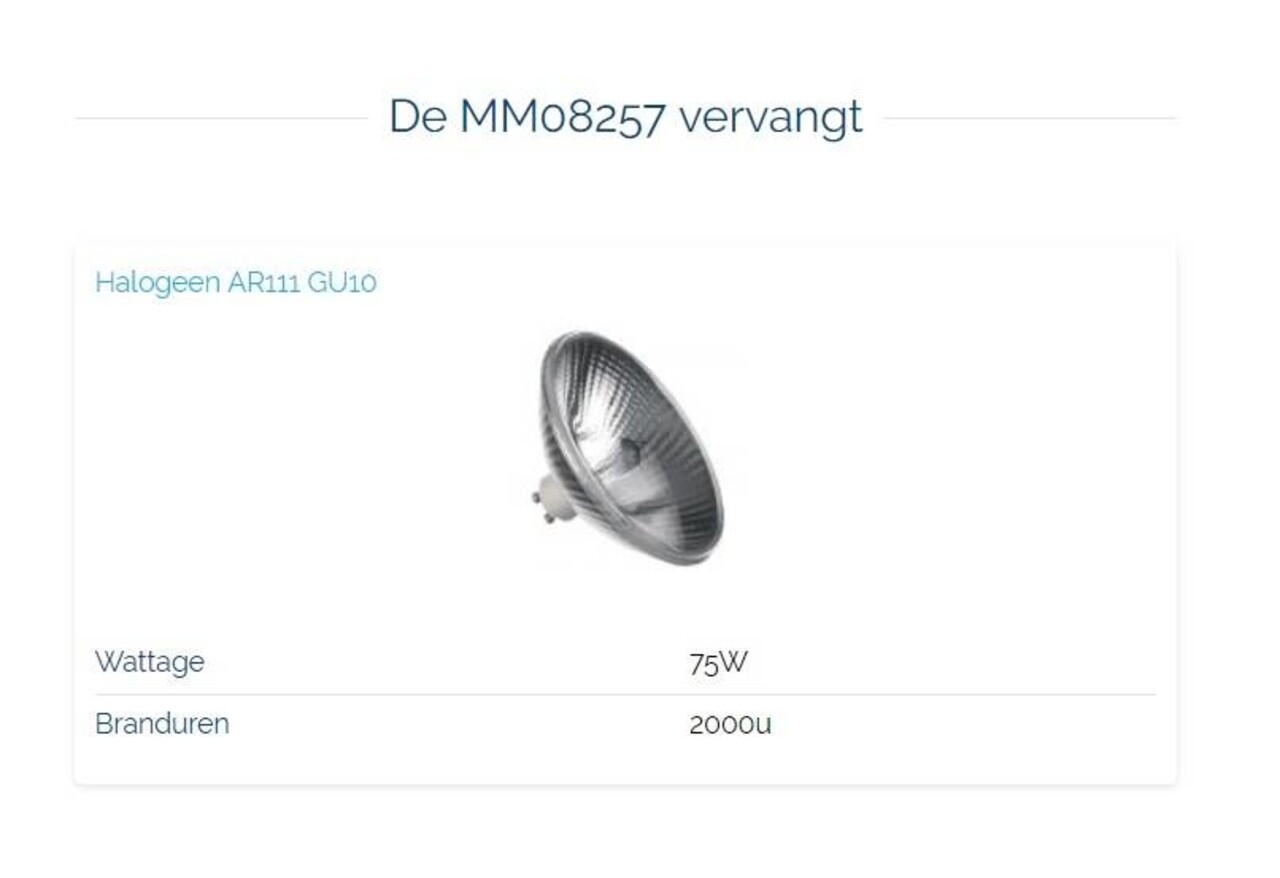 Megaman MM08256 AR111-G10 230V-11W/24gr 4000K dimbaar