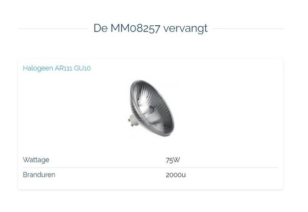 Megaman MM08256 AR111-G10 230V-11W/24gr 4000K dimbaar
