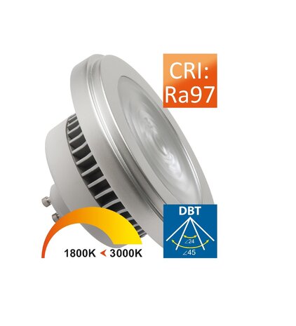 Leds-C4 Multidir Evo L Trimless inbouwspot voor 1 x AR111 in wit of zwart Leds-C4 Multidir Evo L Trimless inbouwspot voor 1 x AR111 in wit of zwart