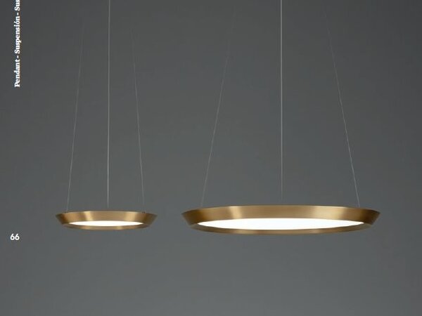 Grok Saturn dimbare led hanglamp in Ø300 of Ø600mm  2700K koper