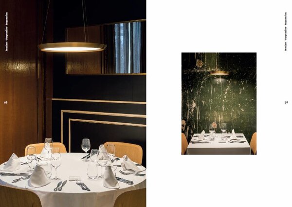 Grok Saturn dimbare led hanglamp in Ø300 of Ø600mm  2700K koper