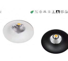 Kohl Luxo Led inbouwspot vast 22Watt-3000K, incl driver
