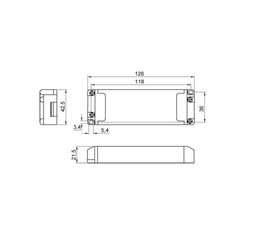 Drees Eco-C led driver 700mA 8-15 Watt dimbaar fase aan-/afsnijding