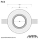 NAMA Fos 16 trimless gips inbouwspot rond voor Ø50mm led NAMA Fos 16 trimless gips inbouwspot rond voor Ø50mm led